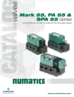 MARK 55, PA 55, & SPA 55 SERIES: DIRECT SOLENOID, AIR PILOT, OR SOLENOID PILOT ACTUATED VALVES